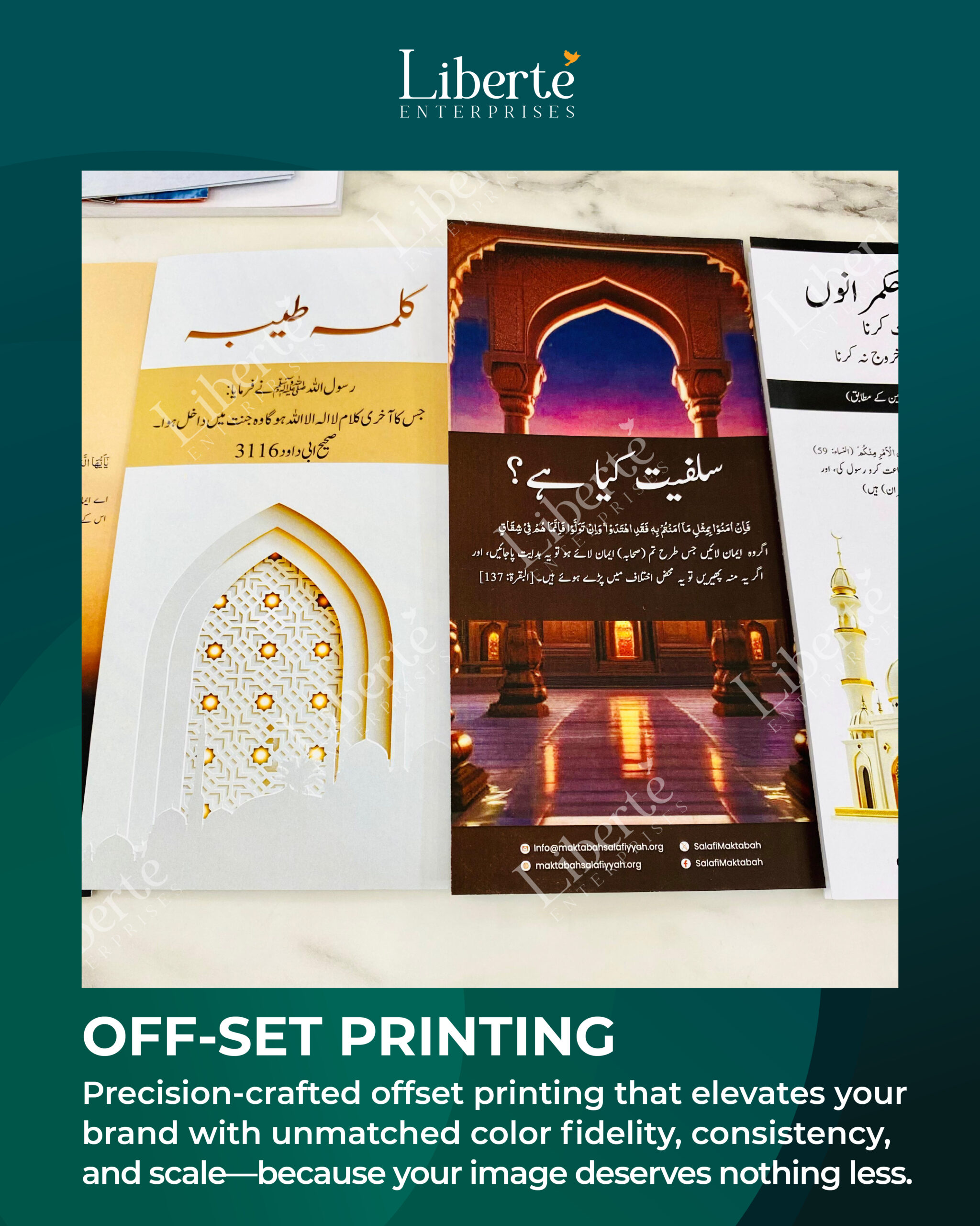 Brochure design and Print by Liberte Enterprises