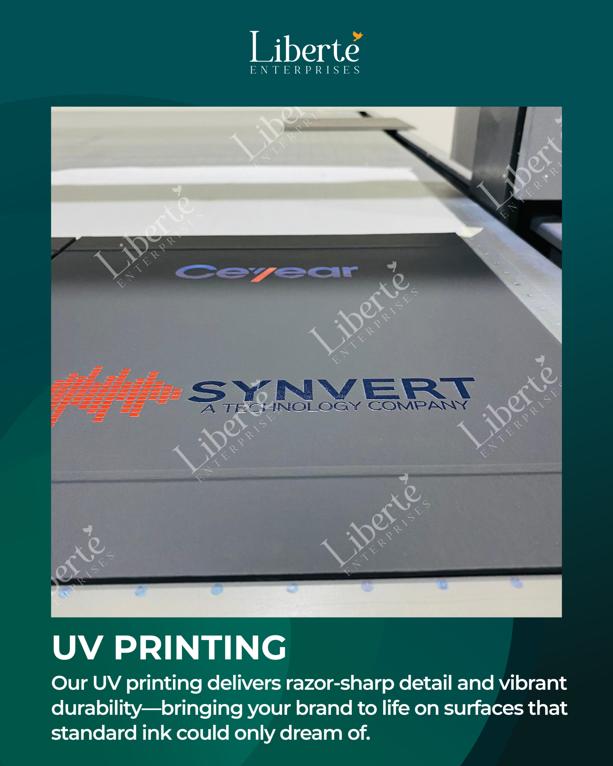 UV printing by Liberte Enterprises