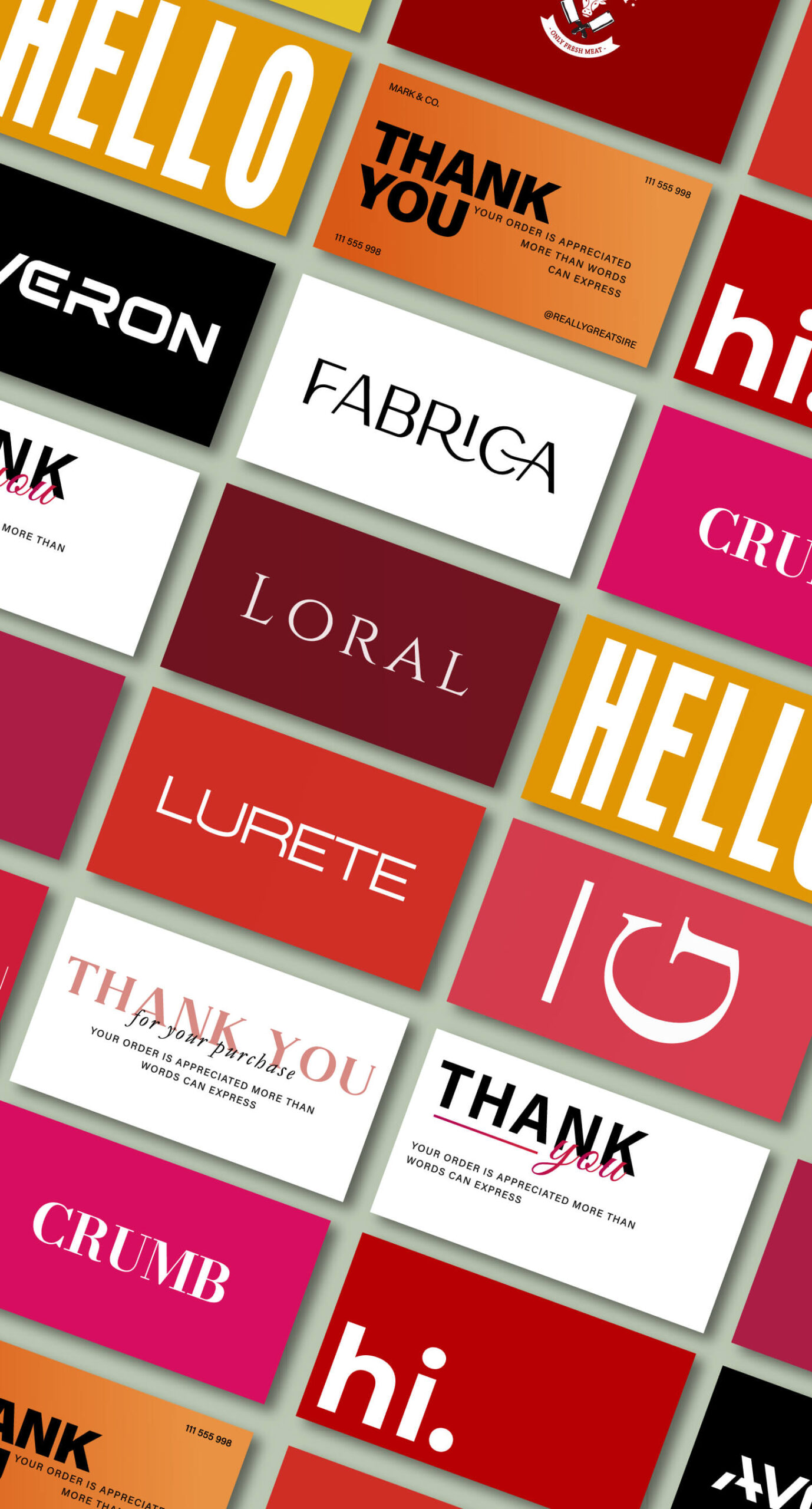 Thank you cards by Liberte Enterprises