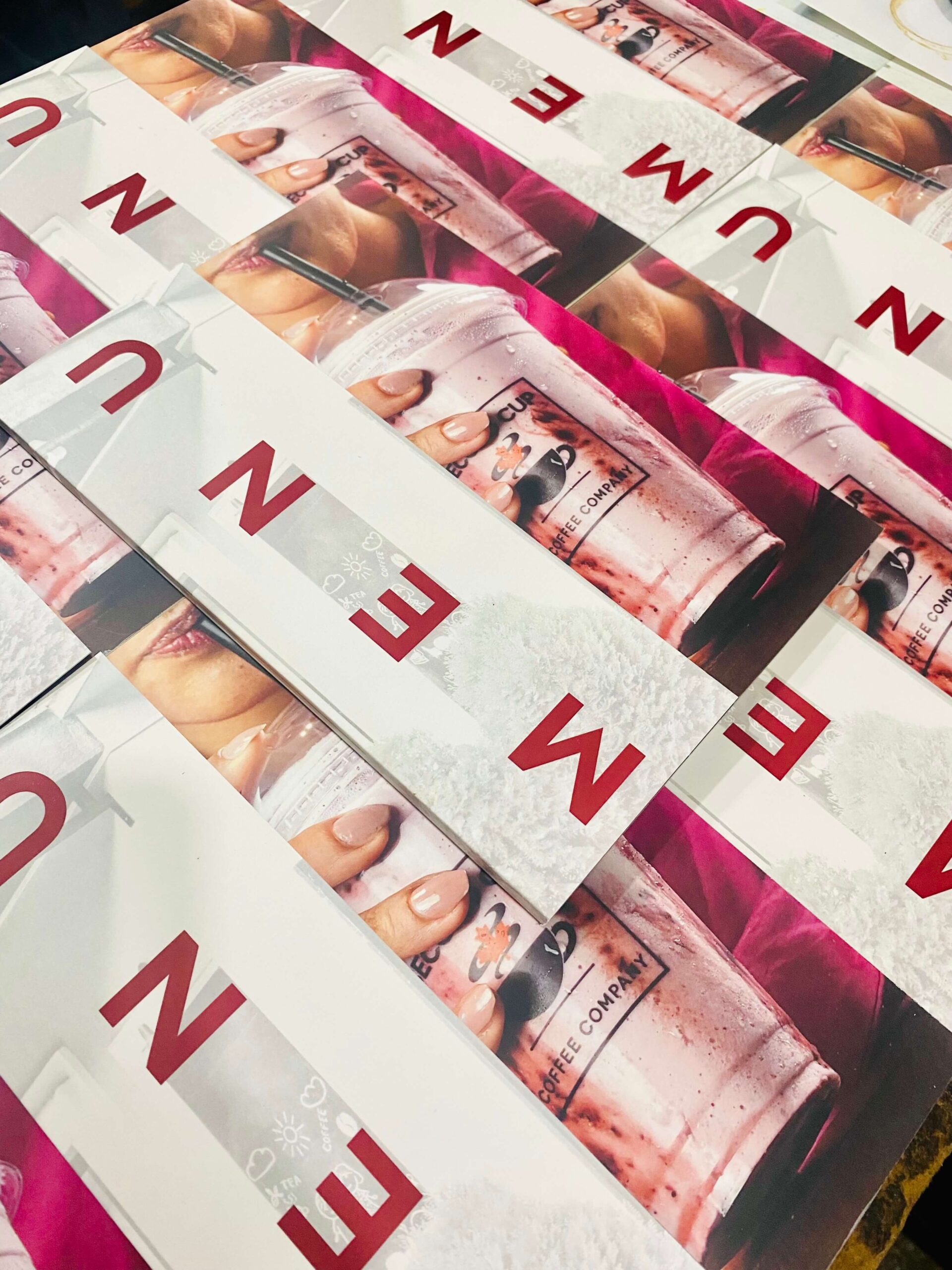 Menu digital printing by liberte enterprises